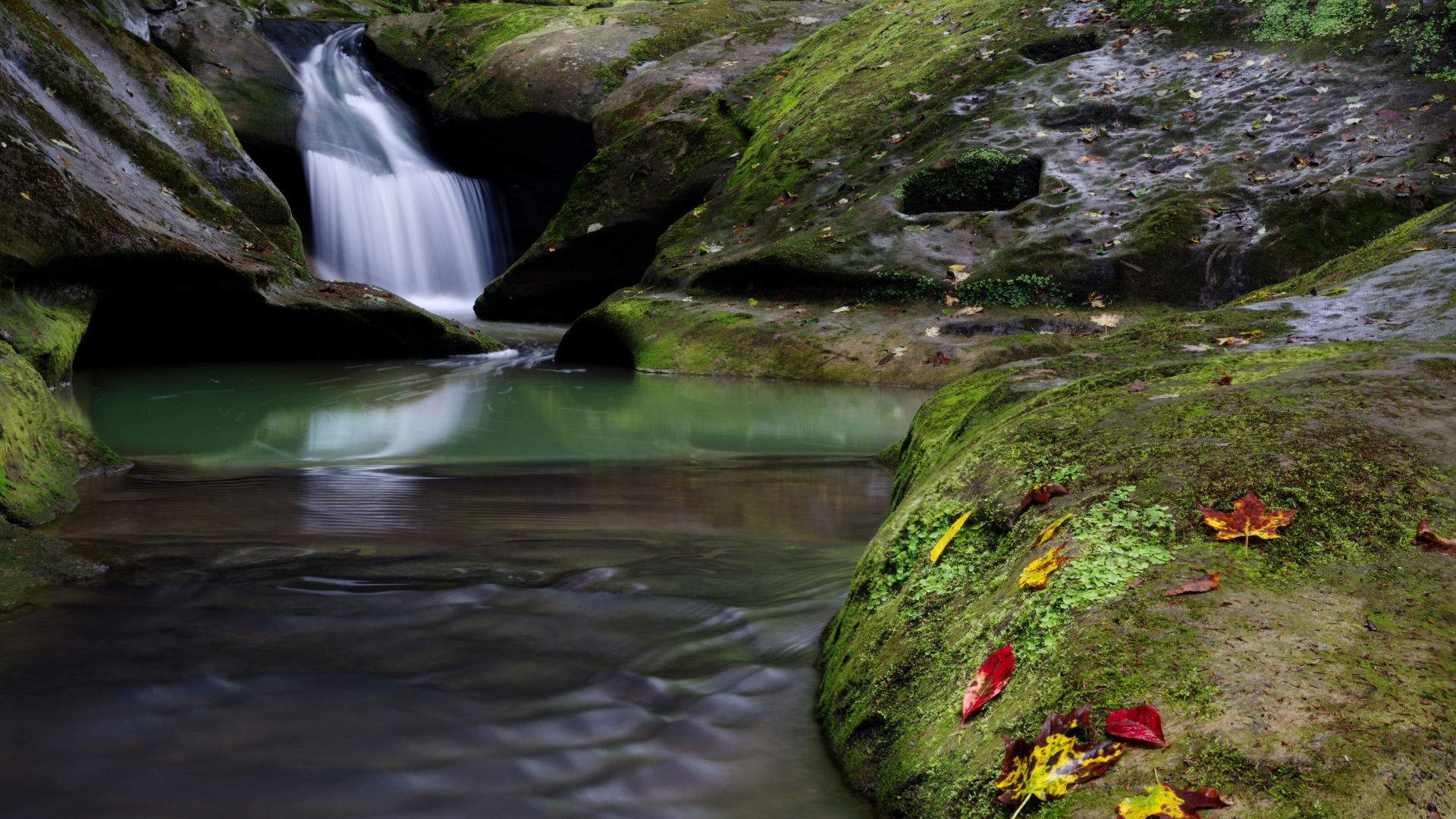 Waterfall in Hocking Hills State Park